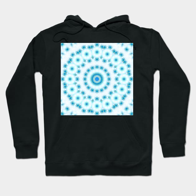 elegant kaleidoscope in blues Hoodie by hereswendy